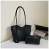 Bolso Tote Tejido Casual Retro Estilo Coreano para Mujer, Bolso de Hombro de Lujo Ligero, Bolso de Moda para Madres e Hijas para el Trabajo, Bolso Elegante de Axila