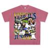 Camiseta Americana Transfronteriza MODRIC Real Madrid Modric Estampada Manga Corta Vintage Lavada Pesada Holgada Ins