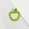 Llavero con Hebilla de Resorte Colorida en Forma de Manzana Juguete de Dibujos Animados Cadena para Teléfono Móvil Lindo Versátil Hecho a Mano DIY Accesorios de Joyería