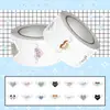 500 pegatinas/rollo pegatinas de regalo, pegatinas en rollo con forma de ala, pegatinas para agenda, cinta selladora decorativa para equipaje transfronteriza al por mayor