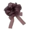 Goma para el pelo tipo scrunchie de malla etérea con perlas estilo coreano para mujer, accesorio para el pelo casual y elegante, simple y versátil
