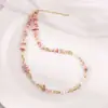 Colgante de Pintura al Óleo Serie Jardín de Monet Concha Cristal Perla de Agua Dulce Natural Collar Pulsera Colgante Barroco