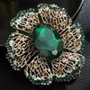 Broche Rainha de Cristal de Luxo Leve de Alta Qualidade em Estilo Europeu, Alfinete de Corsage Retrô Luxuoso, Acessórios de Vestuário de Alta Qualidade para Mulheres