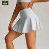 Falda de Tenis Deportiva al Aire Libre Transfronteriza para Mujer Patrón de Fábrica Bolsillo Personalizado Falda de Yoga Cintura Alta Anti-Exposición Falda de Fitness
