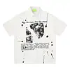 Camisa de Manga Corta con Estampado de Letras de Marca de Moda Estilo Americano para Hombres y Mujeres, Verano Holgada de Moda Estilo Fresco Camisa Bf, Una Pieza Dropshipping