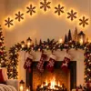 Navidad Año Nuevo Reno de Madera Regalo Presente Regalo de Año Nuevo Decoración Copo de Nieve Alce Decoración de Navidad