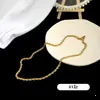 [56] Joyería de Moda Chapada en Cobre Dorado Diseño de Nicho Europeo y Americano Cadena de Mismo Estilo ins Ken Dou Se Puede Apilar