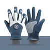Guantes de Ciclismo de Otoño e Invierno para Niños, Ciclismo al Aire Libre con Felpa Adicional, Cálidos, Cortavientos y a Prueba de Frío, Palma Resistente al Desgaste y Antideslizante