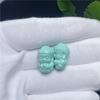 Magnesita de porcelana alta material vegetal turquesa azul bebé Buda espalda a tres vías Nube superior tridimensional cuentas de cintura con cuentas pulsera DIY