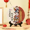 Nova Peça de Exibição de Mesa Estilo Chinês Modelo 2026, Cinco Deuses da Riqueza com Bom Significado, Ornamento 3D Festivo para Gabinete de TV de Ano Novo