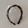 Diadema Trenzada con Pedrería Brillante, Diadema Elegante Retorcida de Borde Delgado Estilo Coreano Retro Accesorios para el Cabello, Pasador de Moda de Alta Gama para Mujeres