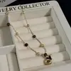 Collar con Colgante de Ojo de Tigre y Calabaza para Mujer, Tendencia Cool Chica Picante, Diseño Exquisito, Cadena Ligera de Lujo para Clavícula, Cadena para Suéter Melad