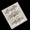 Molde de Silicona Líquida con Forma de Botón Cheongsam Nudo Chino Creativo Molde Decorativo Forma de Gota Arcilla Metálica Pegamento de Cerámica Blanda