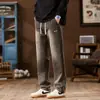 Calça Wide Leg Masculina com Estampa de Céu Estrelado de Primavera, Calça Reta Solta, Novo Estilo 2026, Cintura Elástica, Calça Longa Casual Fluida Tendência