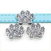8mm Colorido Pata de Gato Osso de Cachorro Acessórios DIY Pulseira Personalizada Acessórios de Coleira para Animais de Estimação Liga Strass Joias
