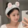 Faixa de cabelo fofa e criativa com rosto engraçado para lavar o rosto coreana, faixa de cabelo de cenoura e peixe salgado de celebridade da internet, faixa de cabelo estilo TikTok para mulheres