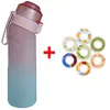 Taza de Agua Perfumada con Aroma a Fruta, Taza Perfumada de 650 ml, Taza de Agua Divertida con 7 Anillos de Aroma Crujientes