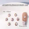 Rhinestones Planos de Gota de Agua Explosiva con Base de Aleación Dorada y Plateada Decoraciones para Uñas Arte de Uñas Coloridas Gota de Sudor Decoraciones para Uñas Venta al por Mayor