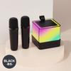 Altavoz Bluetooth inalámbrico Q2 familia KTV faro colorido micrófono dual karaoke micrófono de audio lámpara de mesa máquina todo en uno