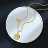 Collar Personalizado de Lujo Ligero con Colgante de Estrella de Ocho Puntas para Mujer, Cadena de Clavícula Simple y de Gama Alta, Collar Largo Elegante, Accesorio de Cuello de Moda