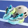 Zapatos Infantiles Transfronterizos con Hebilla Giratoria Zapatillas Modelo Nuevo Primavera 2026 Zapatos Ligeros para Correr de Niños Zapatos de Baloncesto de Suela Suave para Niños