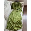 Vestido Estampado Falso de Dos Piezas Estilo Nuevo Verano 2026 con Cinturón de Lazo Adelgazante Largo para Mujer Al por Mayor H10Aq765