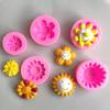 Girasol Cara Sonriente a Humano Kwai Plegable Pastel de Azúcar Molde de Silicona Molde de Chocolate DIY Molde de Aromaterapia Molde de Yeso para Verter