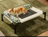 Cama para cães e gatos estilo militar para todas as estações, elevada do chão, para cães de pequeno e médio porte, cama de verão respirável, cama militar à prova de umidade para cães