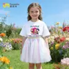 Conjunto de Manga Corta para Niña de K-Pop Transfronterizo Nuevo Estilo Tutú de Malla para Bebé Vestido Dulce de Princesa Moderno