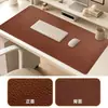 Tapete de mesa em couro com padrão de lichia, mouse pad à prova d'água, dupla face, resistente à sujeira, tapete grande de mesa para escritório para laptops, atacado do fabricante