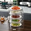 Tapa C tapa para plato hogar conservación del calor tapa para plato multifuncional cubierta para alimentos cubierta para sobras caja de almacenamiento de alimentos cubierta antipolvo anti moscas