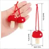 Fieltro de lana transfronterizo pequeño hongo picado a mano material de accesorios para el cabello para niños color tres dimensiones matsutake