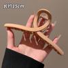 Pinza negra extragrande para el cabello de 15 cm, pinza de tiburón multinivel, pinza mate, adorno para la cabeza, horquilla, parte posterior de la cabeza femenina