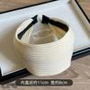 Diadema de Punto de Ala Ancha del Mismo Estilo de Ju Ya para Mujer en Otoño e Invierno, Moda de Alta Gama, Presión de Techo Alto, Diadema para el Cabello, Horquilla, Sombrero