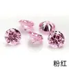 Fábrica de Circonita Sintética Wuzhou 5A Color Blanco Forma Redonda Fondo Puntiagudo Circonita Cúbica Forma Redonda Pequeña