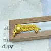 Colgante de Tendencia en Tiktok Moneda de Cobre Amarillo Colgante de Pez Pequeño Variedad Little Red Book Cinco Monedas Moneda de Cobre Koi Collar de Pez