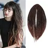 Peluca de Crochet de Fibra Química Europea Africana y Americana 24 pulgadas Rastas Reggae Hip-Hop Rastas Jamaicanas Venta Directa de Fábrica