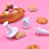 3 Piezas Moldes de Hoja de Rosa y Resorte, Moldes Realistas para Pasteles, Moldes para Galletas, Fáciles de Usar, En Stock, Suministro Directo desde la Fuente