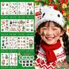 Adesivos de Tatuagem Coloridos de Natal Maquiagem à Prova d'Água e Duradoura para Meninos e Meninas Adesivos Estilo Natalino Atmosfera Ins Venda por Atacado