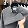 Nueva Camisa Rayada para Hombre Otoño 2026, Manga Larga, Moda Clásica, Alta Calidad, Elegante Camisa para Hombres Jóvenes y de Edad Media