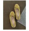 Versión de Piel de Oveja Aumento Interior Lazo Boca Baja Zapatos Individuales para Mujer Cuero Genuino Moda Suela Suave Slip-on Zapatos Planos de Ballet Zapatos de Huevo