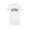 Talla Extra Gordo mm Estilo Sexy Americano Estampado de Letras Cuello Redondo Manga Corta para Mujer Verano Nuevo Suelto Algodón Aspecto Adelgazante Camiseta