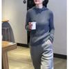 21005 Da Ai Mei Yuan 2025 Novo Moletom Feminino Manga Longa com Capuz Pulôver Modelagem Justa Fashionável e Estiloso