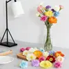 Fiesta Navideña Flor Artificial Suelta Cabeza Paquete de Materiales para Ramo DIY Decoración de Escritorio Decoración del Hogar