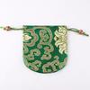 Bolso de brocado de tamaño pequeño, venta al por mayor, pulsera de nogal con cuentas de Buda, bolso de dulces, bolso de brocado de té Tai Sui, cordón de algodón