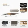 Cabecero de Cama con Respaldo Ultradelgado de Acero Ecológico, Cama de Cuero Genuino Estilo Vintage, Cama Doble Sin Bordes Francesa Retro para Apartamento Pequeño Infantil