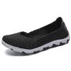 Plus size Lançamento Slip-on Sapatos Artesanais Tecidos Vazados Leves Sapatos Femininos Sapatos Baixos Sapatos Casuais Moda Sapatos Femininos Escamosos