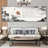 Mural de sala de estudio budista Prajna Paramita Sutra del Corazón caligrafía y pintura Pintura zen Pintura colgante para sala de estar Pintura decorativa para salón de té Placa