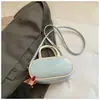Bolso de Mano Casual de Nicho para Mujer 2025 Primavera/Verano Nuevo de Moda Tendencia Color Sólido Bolso Cuadrado Pequeño Bolso de Hombro Único Cruzado