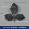 Flores artificiales flores negras transfronterizas rosa caliente clavel epifilo orquídea lirio pequeño flores decorativas de Halloween
